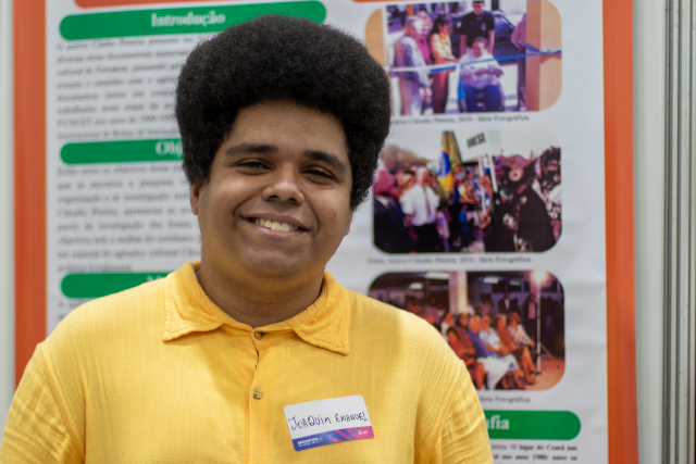 Imagem: Estudante de História Joaquim Emanuel