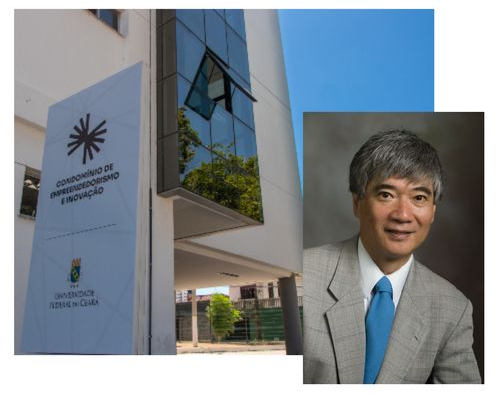 Imagem: Shigeo Ted Oyama, docente da Universidade de Tóquio, profere a Aula Magna da Pós-Graduação