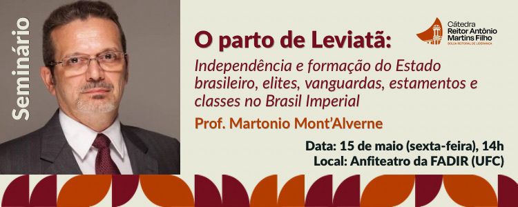 Participe de mais um evento da Cátedra Reitor Antônio Martins Filho.
